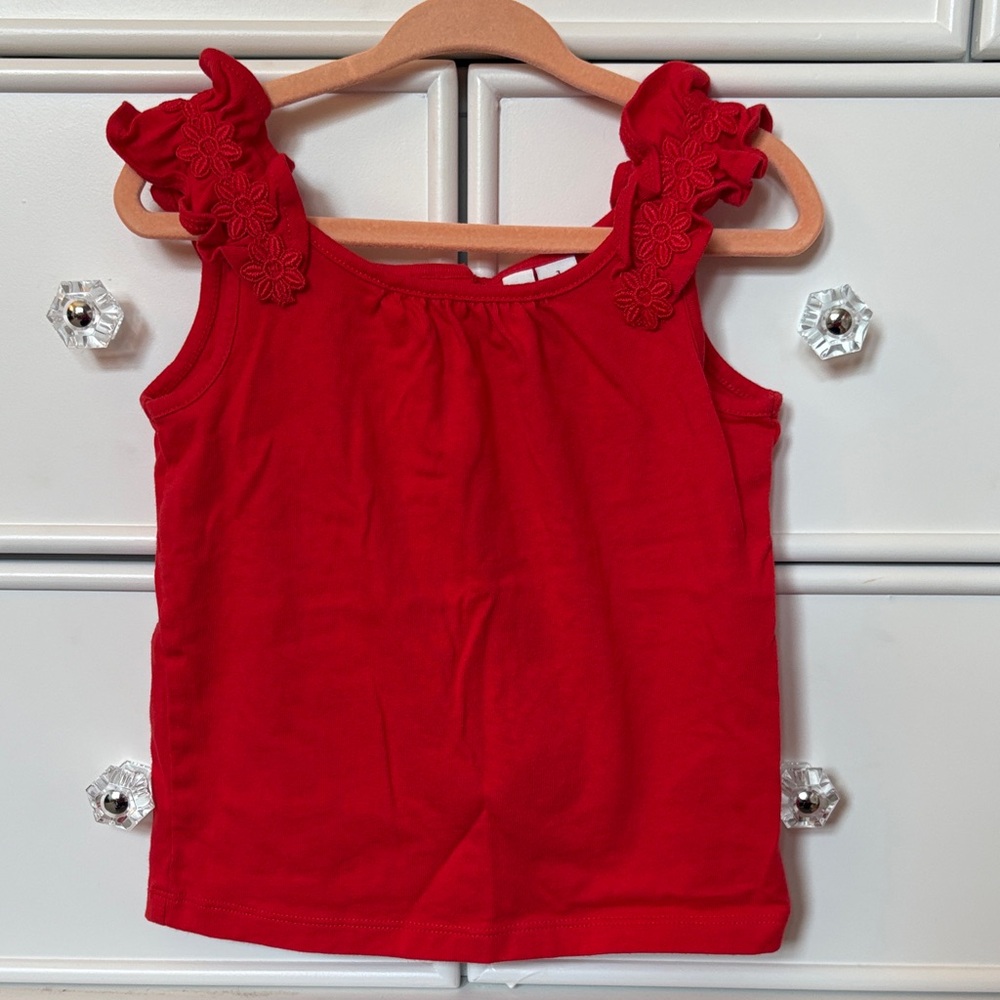 Janie and Jack Ruffle tank top - Picture 2 of 6